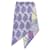 Hermès Printed Twilly Silk Scarf Purple  ref.1317631