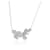 TIFFANY & CO. Paper Flowers Fashion Necklace in  Platinum 0.78 ctw  ref.1317739