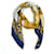 Hermès Hermes Carré 90 Feux de Route Navy Ecru Gold Scarf Foulard Multiple colors Silk  ref.1317795