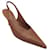 Autre Marque Zapatos de tacón destalonados de cuero con punta en punta color canela de The Row Camello  ref.1317882