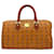 Bolsa Vintage MCM Boston Bag 40 em Cognac Marrom com Alças de Mão e LogoPrint, ideal para viagens de fim de semana. Conhaque  ref.1317929