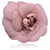 Chanel Spilla vintage con fiore di camelia di seta rosa camelia Tela  ref.1317978