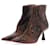 JIMMY CHOO  Ankle boots T.eu 37 Exotic leathers Brown  ref.1318088