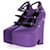 VERSACE  Heels T.eu 38 cloth Purple  ref.1318092