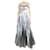 Christopher Kane Silver sleeveless cutout pleated dress - size UK 8 Silvery Polyester  ref.1318112