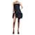 Attico Black ''Fujiko'' black mini dress - size UK 8 Elastane Nylon Rayon  ref.1318115