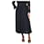 Jil Sander Falda midi plisada con cintura elástica en negro - talla UK 14 Poliamida  ref.1318123