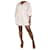 Melissa Odabash Mini-robe ceinturée brodée ton sur ton Alicia rose - taille L Coton  ref.1318130