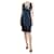 Lanvin Vestido slip de seda azul marinho - tamanho UK 8  ref.1318131