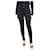 Dolce & Gabbana Calças elásticas pretas - tamanho UK 12 Preto Viscose  ref.1318135