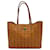 Bolsa Shopper MCM Visetos, bolsa de mão com estampa de logotipo em cognac. Conhaque  ref.1318153