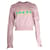 Rick Owens DRKSHDW Strap-Detail Cropped Sweatshirt in Pastel Pink Cotton  ref.1318251