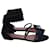 Alaïa Studded Laser-Cut Sandals in Black Suede  ref.1318261