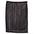 Diane Von Furstenberg Falda lápiz con forro nude de encaje en algodón negro  ref.1318274