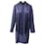 Camisa social com lenço removível Tory Burch em seda azul marinho  ref.1318277