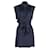 Zimmermann Zimmerman Button Front Mini Dress in Navy Blue Viscose Silk  ref.1318281