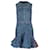 Mini abito svasato con dettagli a righe laterali di Alexander McQueen in denim blu Cotone  ref.1318283