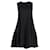 Victoria Beckham Ruffle-Hem Poplin Dress in Black Polyester  ref.1318285
