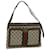 GUCCI GG Supreme Web Sherry Line Shoulder Bag Beige Red Green Auth ep3747  ref.1318438
