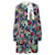 Vestido midi con estampado floral de Valentino Multicolor Seda  ref.1318499