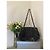 Chanel Piccola Borsa Tote in Pelle di Agnello Nera Morbida con Perle e Finiture Argento Nero Silver hardware - vista 3