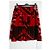 Falda midi de terciopelo Kenzo Negro Rosa Roja - vista 3