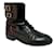 Saint Laurent Patti black leather army combat boots  ref.1318520