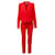 Traje rojo de Givenchy Roja Lana  ref.1318525