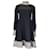 Autre Marque Duncan Noir / Robe en coton à manches longues imprimée à pois blanche  ref.1318535