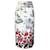Autre Marque NO. 21 White Multi Sequined Printed Mid-Length Cotton Pencil Skirt  ref.1318546