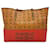 MCM Shopper Bag Tote Handbag Handle Bag Cognac Red Logo Print  ref.1318586