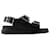 Seal Sandals - Alexander McQueen - Calfskin - Black Leather Pony-style calfskin  ref.1318606