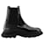 Treadslick Ankle Boots - Alexander McQueen - Calfskin - Black Leather Pony-style calfskin  ref.1318612