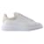 Oversized Sneakers - Alexander Mcqueen - Leather - White/Beige Pony-style calfskin  ref.1318625