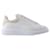 Oversized Sneakers - Alexander Mcqueen - Leather - White/Beige Pony-style calfskin  ref.1318630