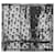 Bufanda clásica doblada - Alexander McQueen - Lona - Marfil/De color negro Beige Lienzo  ref.1318669