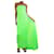 Solace London Vestido largo plisado palabra de honor verde - talla UK 6 Poliéster  ref.1318714
