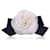 Chanel Vintage White Silk Black Satin Bow Camellia Camelia Brooch Cloth  ref.1318754