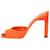Attico Sandalia de tacón de raso naranja - talla UE 39 Satén  ref.1318794