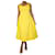 Oscar de la Renta Vestido amarelo sem mangas com nó - tamanho UK 14 Algodão  ref.1318804