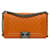 Chanel Orange Medium Lambskin Boy Flap Leather  ref.1318822