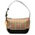 Burberry Brown Haymarket Check Shoulder Bag Beige Cloth Cloth  ref.1318838