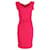 Diane von Furstenberg Bevin Ruched Stretch-Crepe Dress in Fuchsia Pink Polyester  ref.1318910