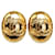Chanel Pendientes de clip ovalados CC Metal  ref.1318911