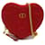 Dior Caro Heart Pouch with Chain Leather  ref.1318912