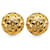 Chanel Pendientes de clip acolchados CC Metal  ref.1318914