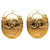 Chanel Boucles d'oreilles à clips ovales CC Métal  ref.1318917