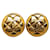 Chanel Pendientes de clip acolchados CC Metal  ref.1318924