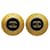 Chanel CC Round Plate Earrings Metal  ref.1318926