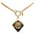 Chanel Collar con colgante de marco de diamantes CC Metal  ref.1318931